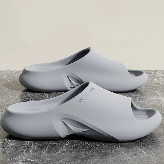 Comwarm Men Classic EVA Slippers Beach Shoes Fashion Men Sandals Large Size Indoor Outdoor Slippers Non-Slips Casual House Shoes