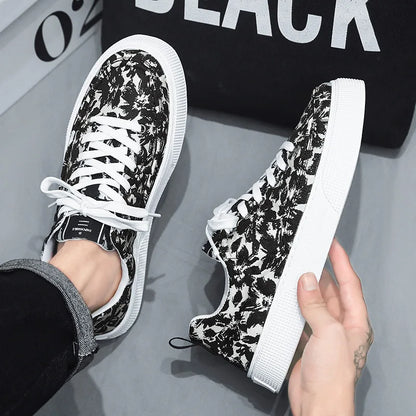 White Casual Leather Men Sneakers Shoes Comfortable Trend Board Shoes for Men Breathable Sneakers Sports Shoes Men Running Shoes