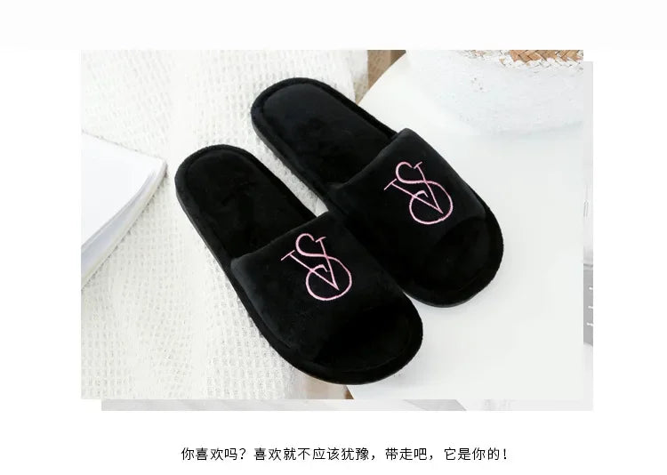 New Women's Cotton Slippers Warm Cotton Slippers Men Women Sandals  Zapatos De Mujer Shoes Slides