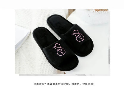 New Women's Cotton Slippers Warm Cotton Slippers Men Women Sandals  Zapatos De Mujer Shoes Slides