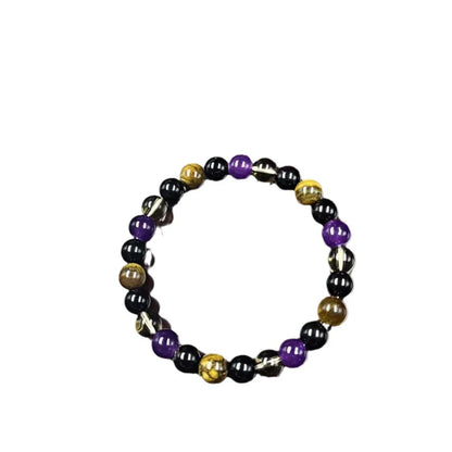 women Protection bracelet men empath black onyx green tigers eye good luck healing energy bracelt string beads bangles