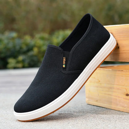 Autumn Low cut canvas shoes Comfort Male Flats Casual anti slip Vulcanized Sneaker New Fashion Light Loafers Zapatos Hombre