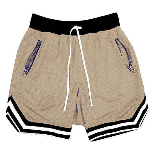 Men's Mesh Sports Track Shorts Summer Basketball Fitness Running Breathable Short Pants Loose Muscle Training Bermuda Masculina
