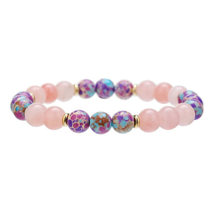 Meetvii Handmade 8mm Onyx Natrual Stone Beaded Bracelets for Women Men Hematite Healing Braslet Cadeau Homme Leisure Jewelry