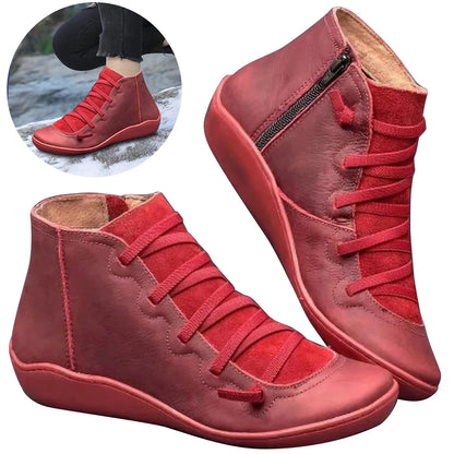 Women High Top Shoes Comfortable PU Leather Platform Shoes Multifunction Training Shoes Breathable for Outdoor Travel