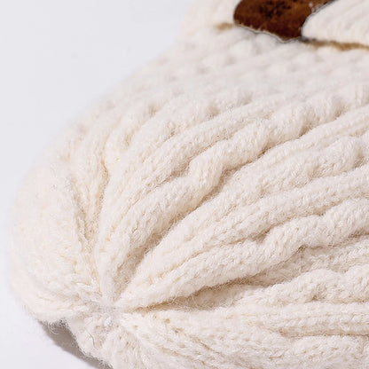 Winter Hat Glove Scarf Sets Knit Slouchy Beanie Hat Neck Warmer Screen-Touch Texting Gloves for Snow Cold Weather