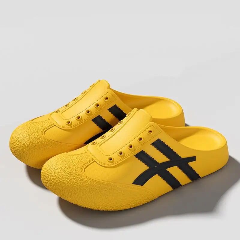 Brand Design Vulcanized Racing Shoes Women Summer 2026 Soft Light Weight Eva Outdoor Mules Slippers Plus Size Casual Clogs Shoes