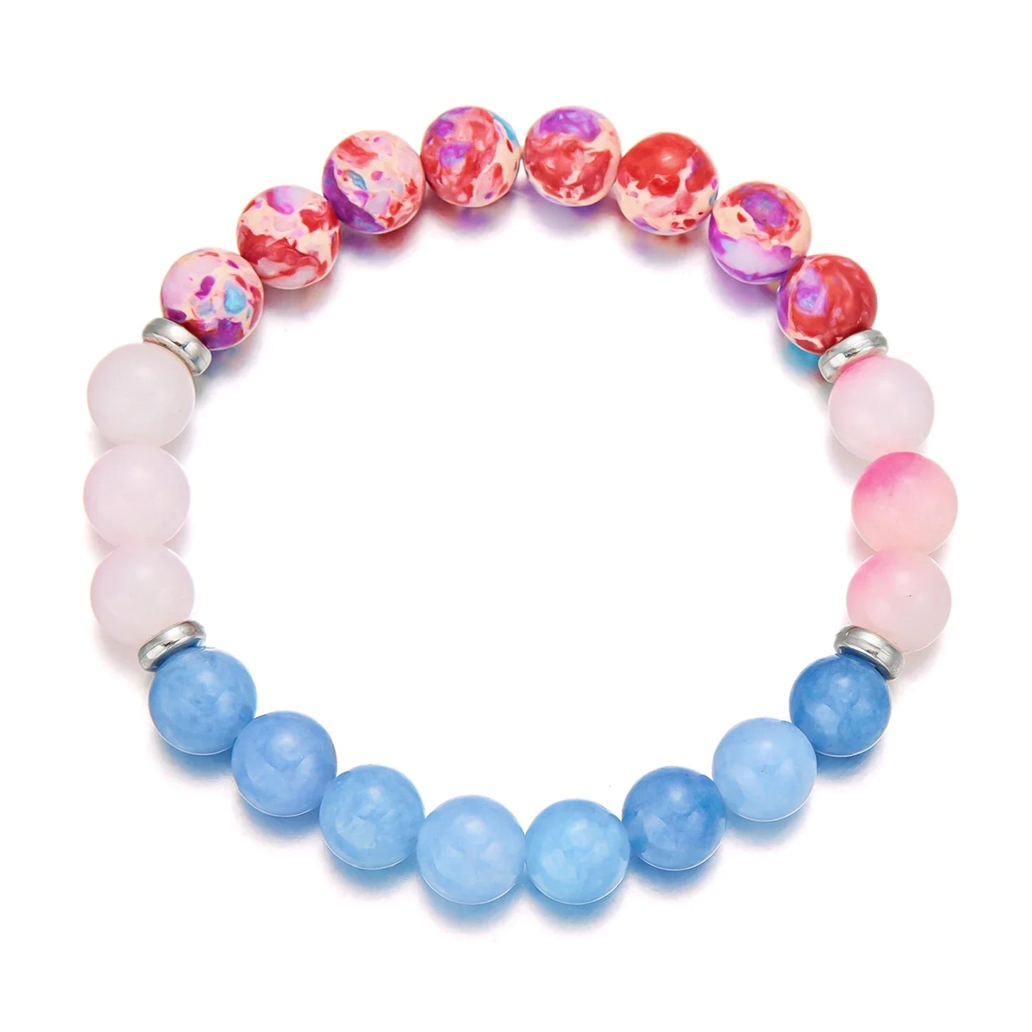 Bring Good Luck and Attract Wealth Natural Stone Bracelet Energy Meditation Bracelet Friendship Jewelry Gift Stretch Bracelet