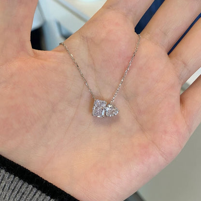 Vinregem Sparkling Crushed Ice Cut Lab Created Sapphire Gems Pendant Necklaces 100% 925 Sterling Silver Fine Jewelry Wholesale