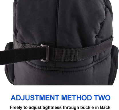 Winter Cozy Plush Ushanka Russian Hat Windproof Cold Proof Full Hood Earflap Hat Velvet Thick Thermal Hat 58-60cm