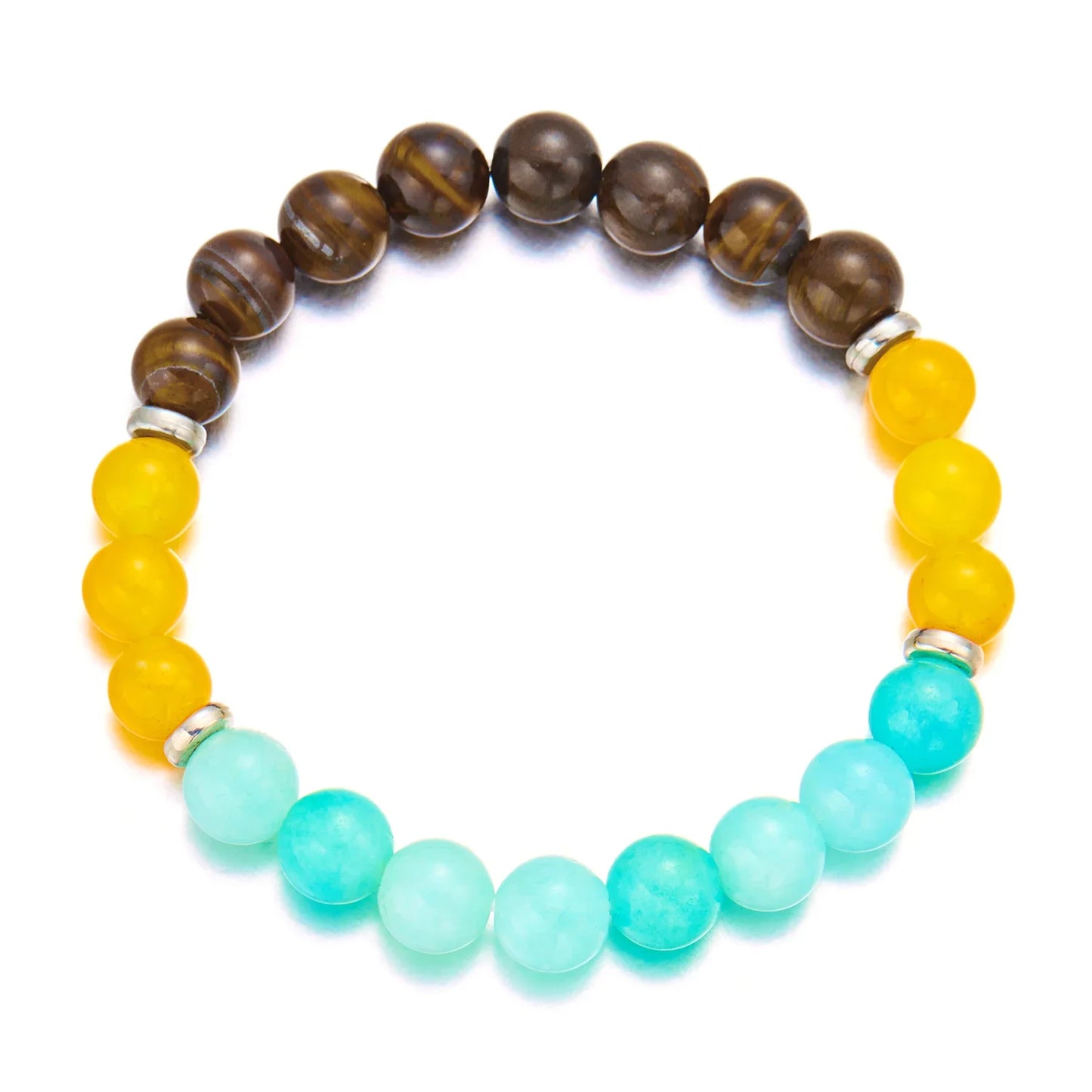 Bring Good Luck and Attract Wealth Natural Stone Bracelet Energy Meditation Bracelet Friendship Jewelry Gift Stretch Bracelet
