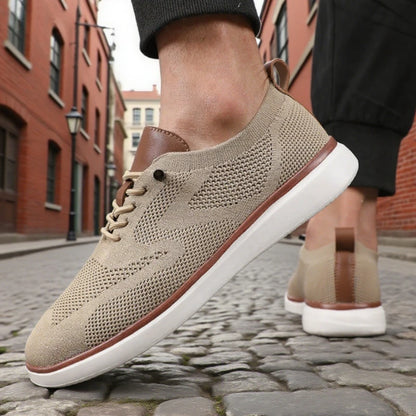 Men Sneakers Breathable Mesh Design Fashionable Lightweight Comfortable Casual Shoes Daily Walking Travel Shoes Tenis Masculino