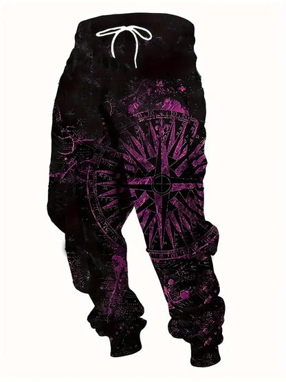 2025 new men's casual pants 3D American Patriot printed jogging pants 100% polyester light elastic rope with pocket sports pants