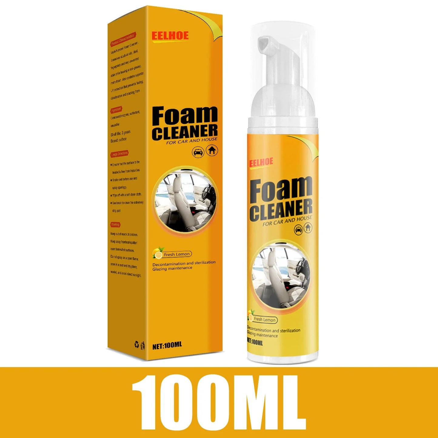 New Multi-Purpose Foam Cleaner Rust Remover Cleaning Car House Seat Car Interior Accessories Home Kitchen Cleaning Foam Spray