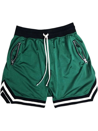 Men's Mesh Sports Track Shorts Summer Basketball Fitness Running Breathable Short Pants Loose Muscle Training Bermuda Masculina