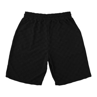 Men's Summer Checkered Loose Two-piece Sports Leisure Suit Short Sleeve T-shirt Shorts Casual Suit Plus Size Fashion Men's Suit
