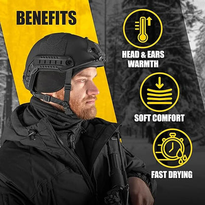 Thermal Skull Cap Warmer Helmet Liner Winter Cycling Bike Hat for Motorcycling Running Snowboard Hiking Sports Hats