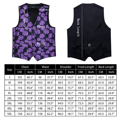 Mens Vest Gold Silver Black Red Pink Blue Green Yellow Solid Solid V-Neck Waistcoat Bowtie Set Barry Wang