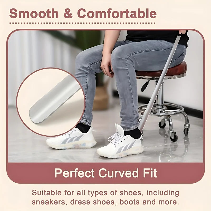 1-Pack Extra Long Shoe Horn - Father's Day Gift for Elderly & Back Pain Sufferers
