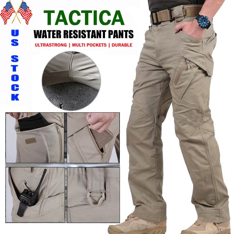 Waterproof Tactical Cargo Pants-High-Performance Hiking Pants For Outdoor Adventures-Sweatproof,Wear Resistant,Versatile Style