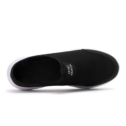 YRZL Mens Half Slippers Summer Breathable Mesh Mens Shoes Outdoor Casual Walking Shoes Large Flat Light Mesh Slippers Sandals