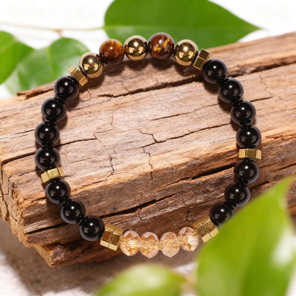 Exquisite summer accesorios hematite Pyrite brother Holiday Christmas spiritual natural stone money bracelet attract money