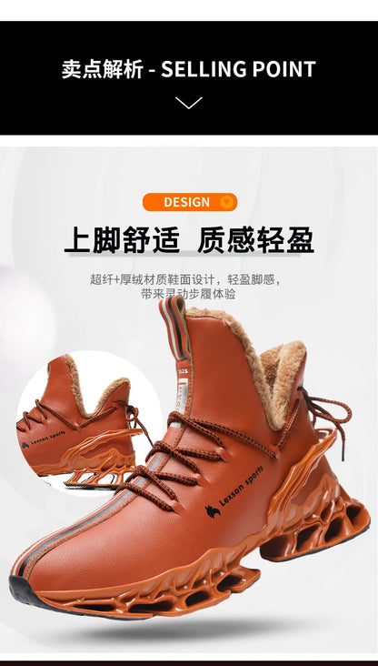 men boots 2025 New Winter Slippers Warm Men Shoes Waterproof Non-Slip Plush Sneakers Male tenis shoes Boots Men Sneakers Winter