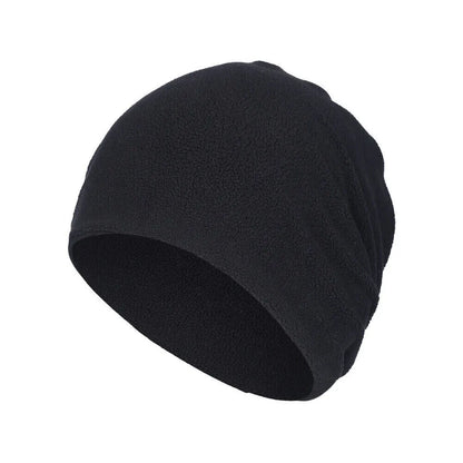 Winter Warmer Ponytail Skull Cap Windproof Thermal Fleece Beanie Hat Running Ski Outdoor Sports Cap with Ear Cover for Men Women