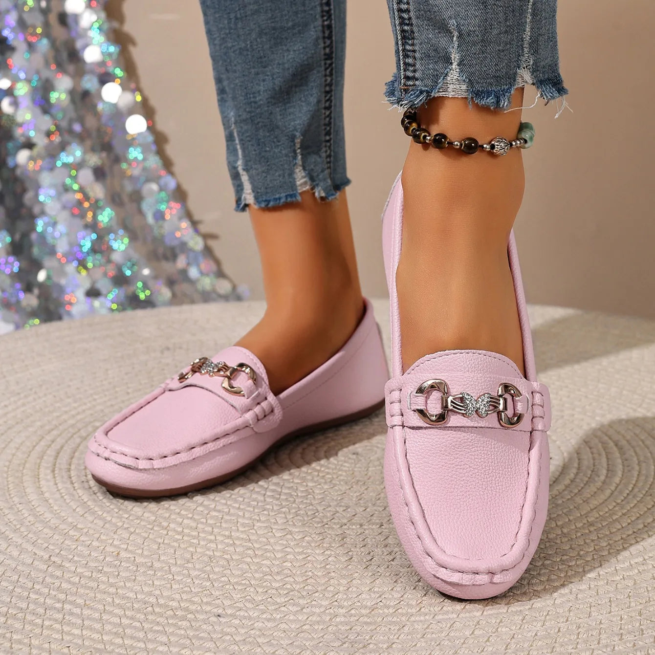 2026 New Women Flats Spring Autumn Casual Slip on Mary Jane Shoes Fashion Sneakers Women Round Toe Solid Soft Sole Flat Loafers
