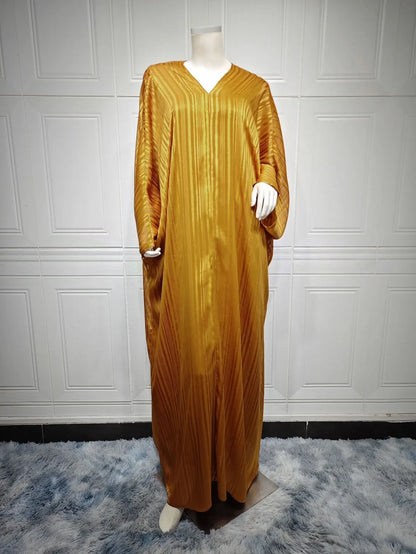 Eid Silky Muslim Set Women Satin Morocco Party Dress 2 Piece Set Abaya Evening Long Robe Musulman Ensembles Vestidos Largos