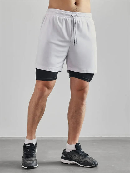 Men's Multi Pocket Shorts Fitness Shorts Casual Beach Sports Lined Skinny Shorts Everyday Style Mesh Camouflage Running Shorts