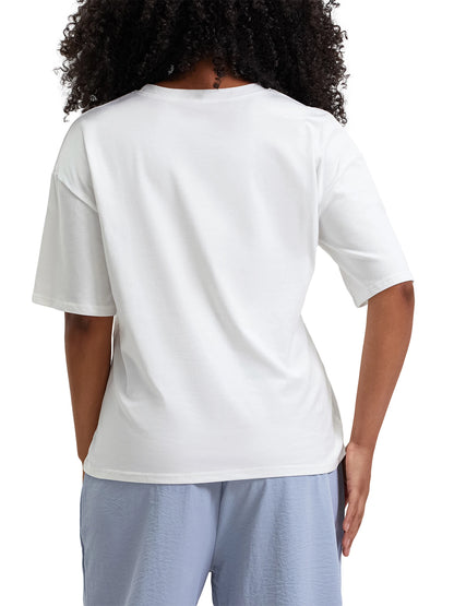 Women Short Sleeve T-Shirts with Cute Animal Print Casual Tops for Summer Round Neck Loose Fit Tee Streetwear Fashion