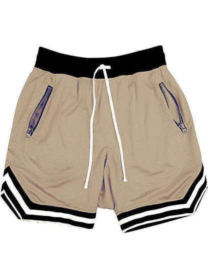 Men's Mesh Sports Track Shorts Summer Basketball Fitness Running Breathable Short Pants Loose Muscle Training Bermuda Masculina