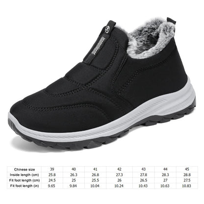 Warm Walking Shoes Lightweight Thermal Ankle Boots Comfortable Slip On Sneakers Winter Thick Fur Shoes for Outdoor Sports