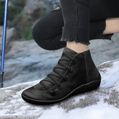 Women High Top Shoes Comfortable PU Leather Platform Shoes Multifunction Training Shoes Breathable for Outdoor Travel