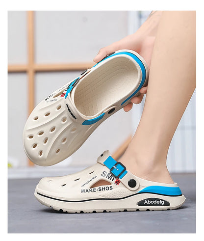Summer Men Slippers Classics EVA Insole Men Shoes Arch Support Waterproof  Garden Clogs For Men Beach Shoes