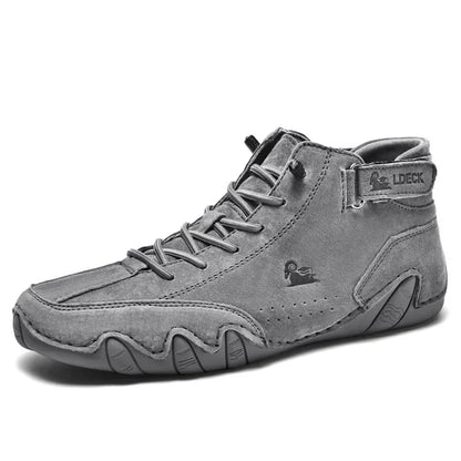 Men's Nude Boots Fashionable Stitching Lightweight Comfortable Soft Upper for Daily Wear Casual Street Style Walking Men Shoes