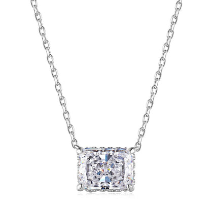 Vinregem Sparkling Crushed Ice Cut Lab Created Sapphire Gems Pendant Necklaces 100% 925 Sterling Silver Fine Jewelry Wholesale
