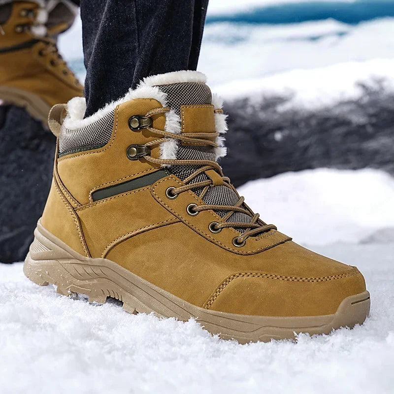 men boots 2025 New Winter Slippers Warm Men Shoes Waterproof Non-Slip Plush Sneakers Male tenis shoes Boots Men Sneakers Winter