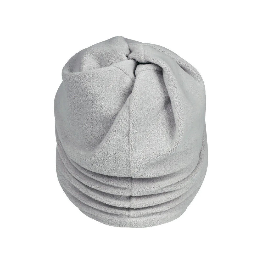 Winter Warmer Ponytail Skull Cap Windproof Thermal Fleece Beanie Hat Running Ski Outdoor Sports Cap with Ear Cover for Men Women