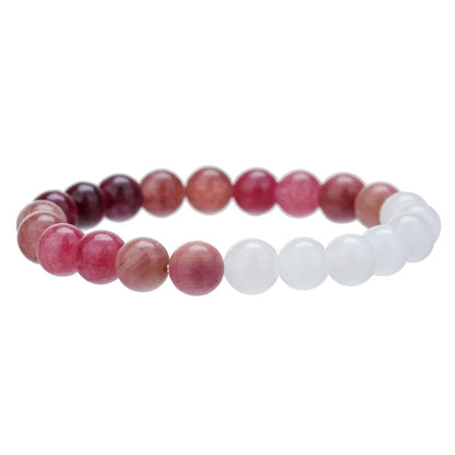 Meetvii Handmade 8mm Onyx Natrual Stone Beaded Bracelets for Women Men Hematite Healing Braslet Cadeau Homme Leisure Jewelry