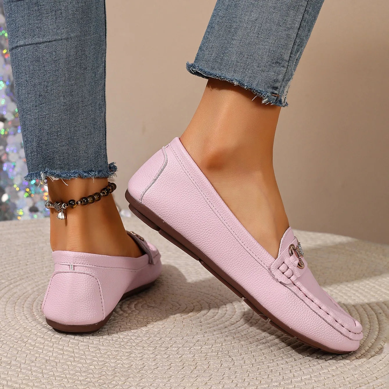 2026 New Women Flats Spring Autumn Casual Slip on Mary Jane Shoes Fashion Sneakers Women Round Toe Solid Soft Sole Flat Loafers