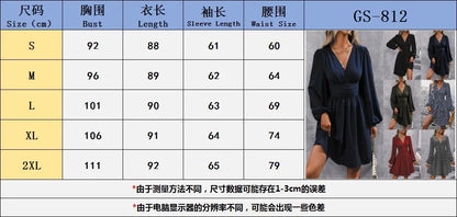2025 Asymmetric Neck Lantern Sleeve Dress Women Winter Knit Dress with Waist Shirring Bodycon Long Maxi Dress