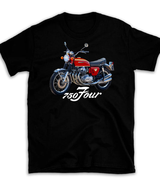Classic Japanese CB750 Four Motorcycle Vintage Biker T-Shirt 100% Cotton O-Neck Short Sleeve Casual Mens T-shirt Size S-3XL