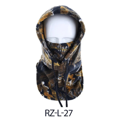 Winter Thermal Full Face Mask Cover Hoods CS Hat Ski Cold Weather Balaclava Polar Fleece Hat Hooded Neck Warmer Cycling Cap