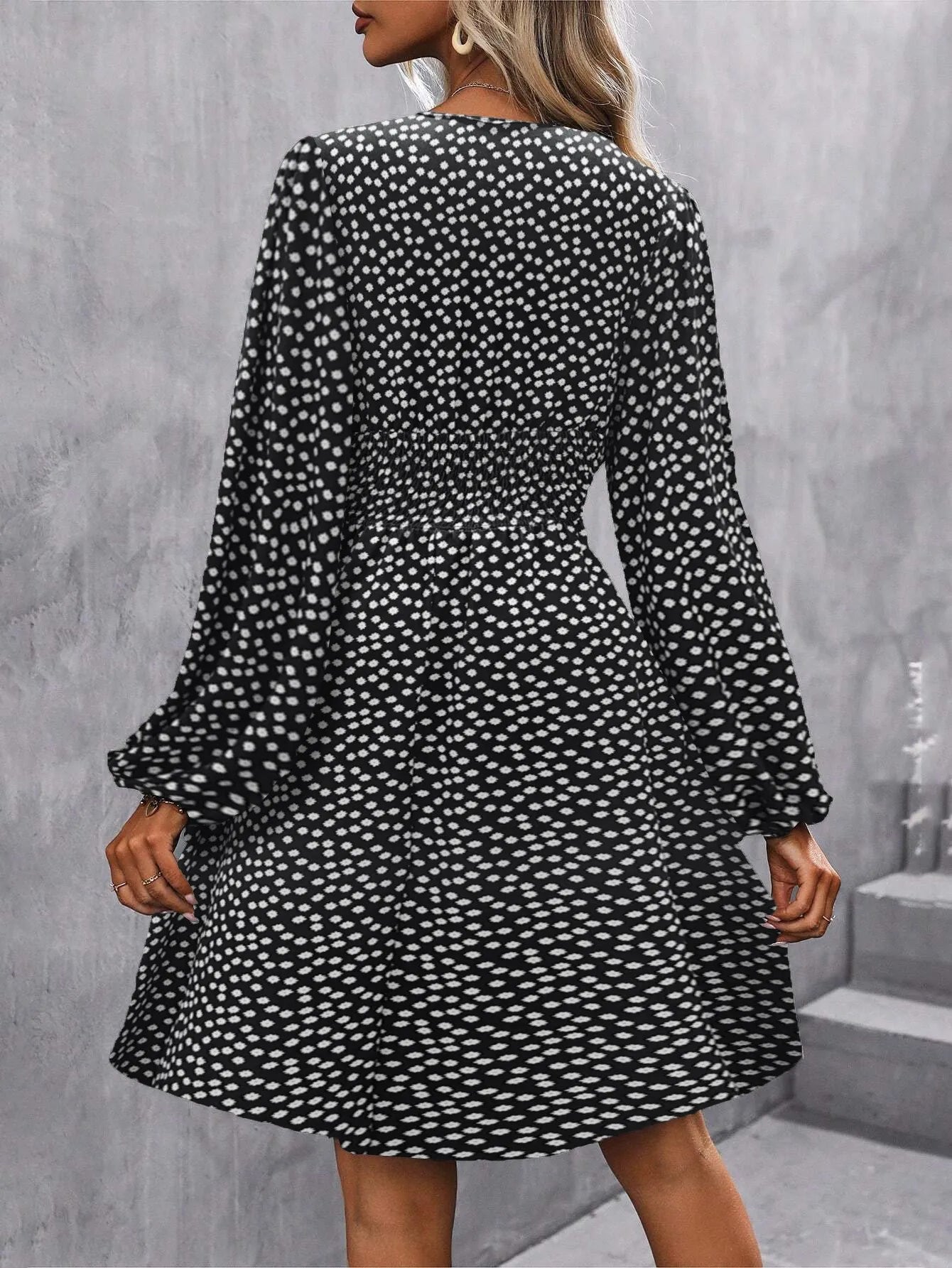 2025 Asymmetric Neck Lantern Sleeve Dress Women Winter Knit Dress with Waist Shirring Bodycon Long Maxi Dress