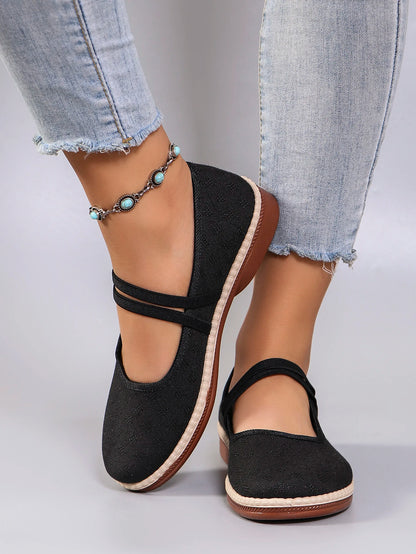 Spring New Women's Casual Sports Shoes Comfortable, Breathable, Lightweight, Wear resistant Lazy Shoes, Soft soled Flat Shoes