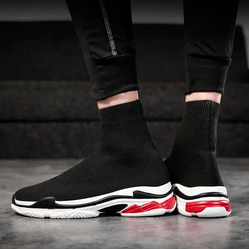 Shoes for Men Sneakers Men All Brands Tennis Loafers Shoes Tide Women Elastic Socks Shoes Fashion Casual Shoes Large 2024 Autumn