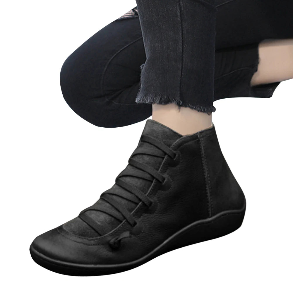 Women High Top Shoes Comfortable PU Leather Platform Shoes Multifunction Training Shoes Breathable for Outdoor Travel