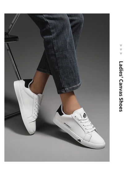 Women's High-Top Platform Sneakers w/Vulcanized Sole, White Casual Sport Shoes for A/W Seasons - Streetwear & Daily Use Fashion